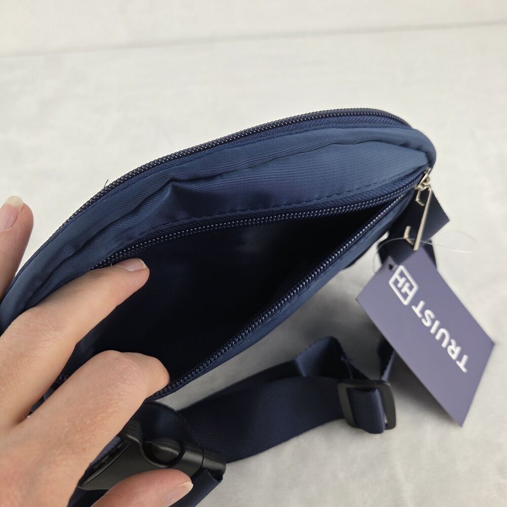 Atlanta Braves Crossbody Belt Bag Fanny Pack Navy 2 Pocket New SGA 6/17/2024 - Picture 9 of 11